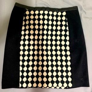 H&M Knit+Leather Detail Skirt